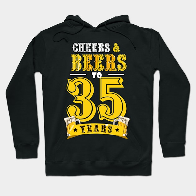 50th Birthday Beer Lover Cheers and Beers to 50 Years _35 Hoodie by JaroszkowskaAnnass